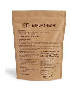 Polvo de Aloe Vera MB Herbals 227 g - Hidratante Natural 2