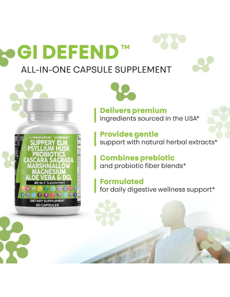 Suplemento Digestivo Clean Nutraceuticals con Probioticos y Aloe Vera