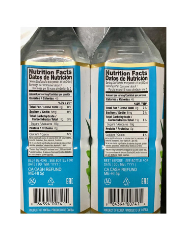 Bebida de Aloe Vera OKF Coco - Paquete de 10 Botellas 500ml