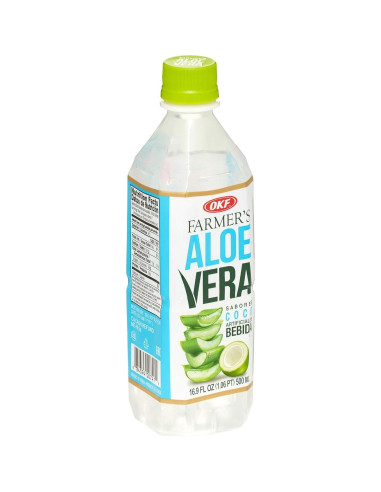 Bebida de Aloe Vera OKF Coco - Paquete de 10 Botellas 500ml