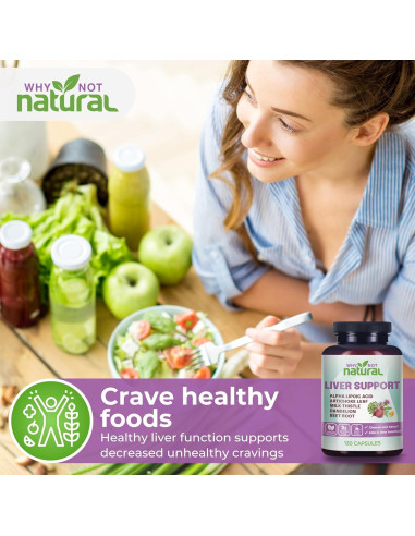 Suplemento Hepático 5-en-1 Why Not Natural - 120 Cápsulas