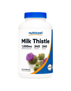 Nutricost Cardo Mariano 1000mg 240 Cápsulas Veganas 4:1