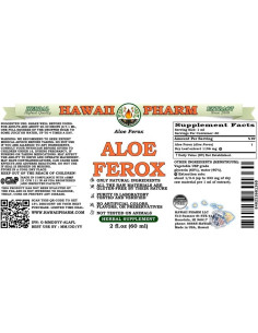 Extracto Líquido de Aloe Ferox Sin Alcohol 59 ml - HawaiiPharm 2