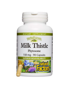 Cardo Mariano Phytosome Factores Naturales 90 Cápsulas 80% Silimarina