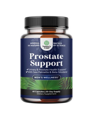 Suplemento Prostático Natures Craft - Saw Palmetto y Pygeum 60 Cápsulas