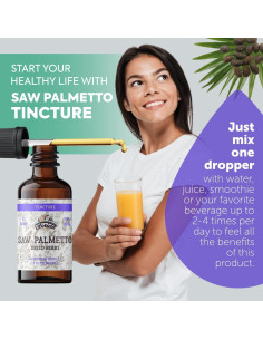 Tintura de Saw Palmetto Florida Herbs 59 ml - Extracto Orgánico 2