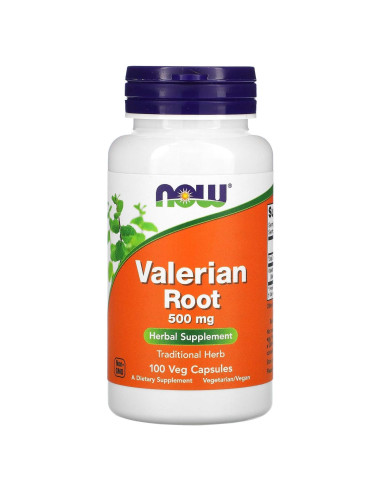 Raíz de Valeriana Now Foods 500mg 100 Cápsulas