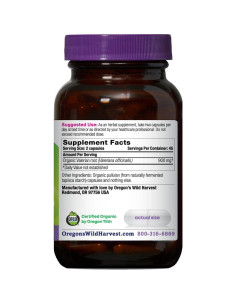 Valeriana Orgánica Certificada Cosecha Silvestre 900 mg 90 Cápsulas 2