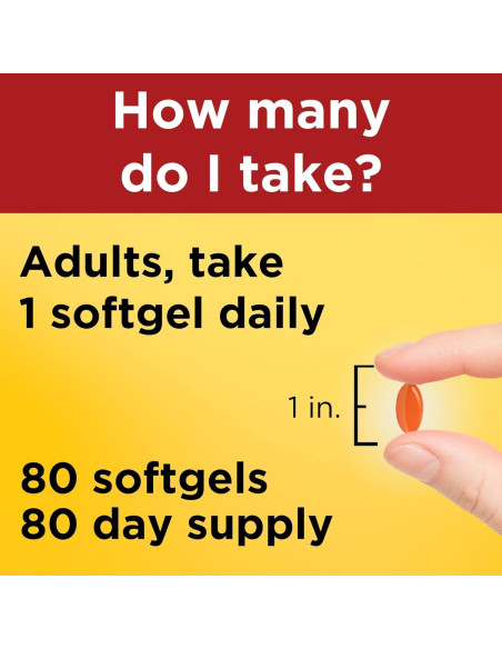 Suplemento CoQ10 200mg Nature Made - 80 Softgels Antioxidantes