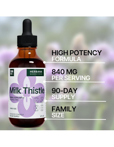 Extracto Líquido de Cardo Mariano 118 ml - Suplemento Herbal