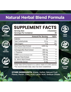 Gomitas de Kava Kava Natisland 60 Ct - Alivio Estrés Veganas 2