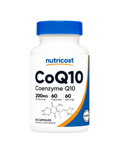 Nutricost CoQ10 200mg 60 Cápsulas Vegetarianas Alta Absorción