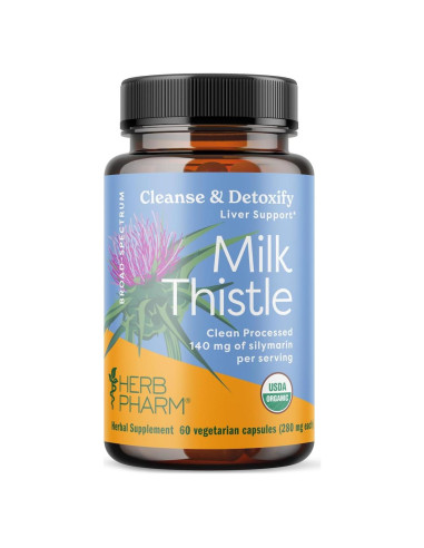 Cápsulas de Extracto de Cardo Mariano Herb Pharm 60 Unidades