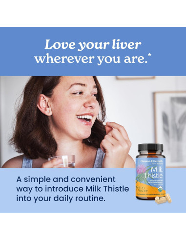 Cápsulas de Extracto de Cardo Mariano Herb Pharm 60 Unidades