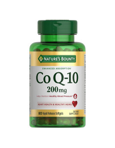 CoQ10 Nature's Bounty 200mg 80 Cápsulas Blandas Antioxidante