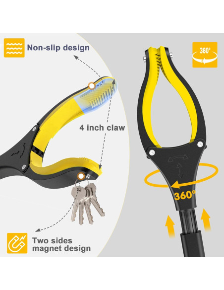 Agarrador Plegable Ronivante 121,9 cm Magnético Antideslizante