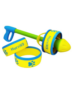 Lanzador de Anillos HurriK9 + 3 Anillos de Espuma EVA
