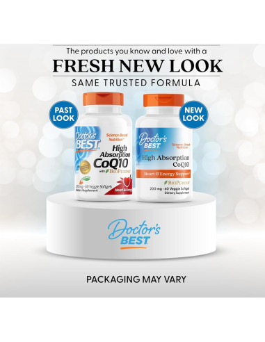 CoQ10 Alta Absorción Doctor's Best 200 mg 60 Cápsulas Vegetales