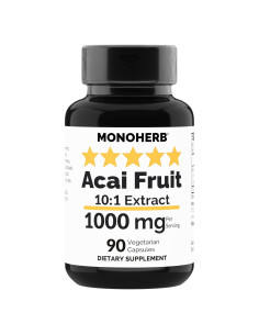 Extracto de Acai 1000 mg - 90 Cápsulas Vegetarianas MONOHERB