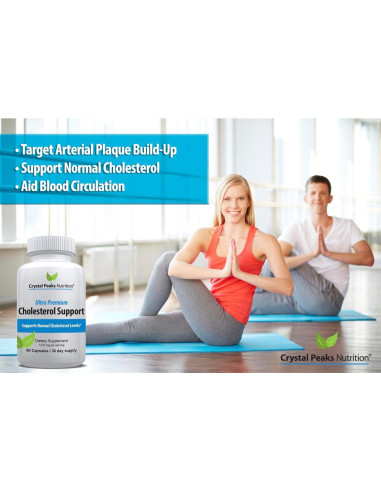Suplemento Natural de Colesterol CRYSTAL PEAKS 60 Cápsulas