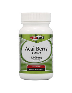 Extracto de Baya de Acai Vitacost 1000 mg - 60 Cápsulas