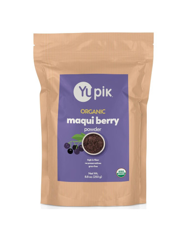 Polvo Orgánico de Maqui Yupik 250 g - Vegano, Sin Gluten