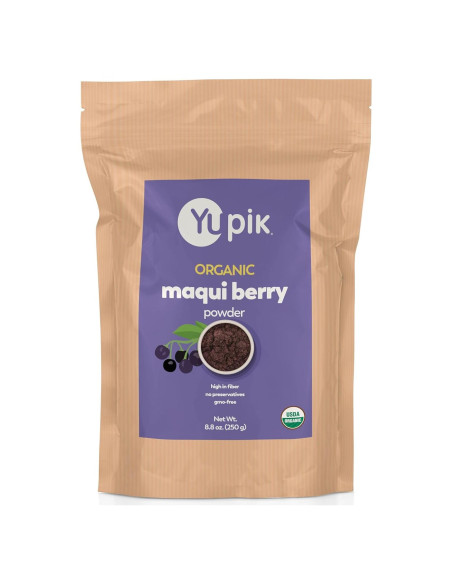 Polvo Orgánico de Maqui Yupik 250 g - Vegano, Sin Gluten