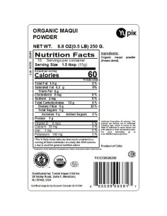 Polvo Orgánico de Maqui Yupik 250 g - Vegano, Sin Gluten 2