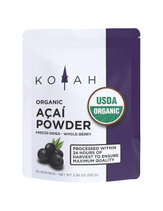 Polvo de Acai Orgánico KOYAH 150g - 50 Porciones Liofilizado