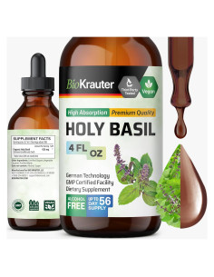 Tinte de Albahaca Sagrada BIO KRAUTER 118 ml - Vegano y Sin Alcohol