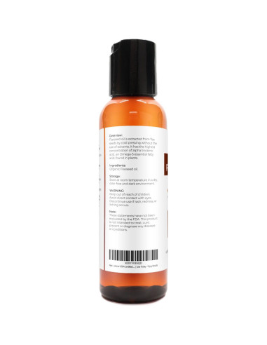 Aceite de Linaza Orgánico Velona 60 ml - 100% Puro y Natural