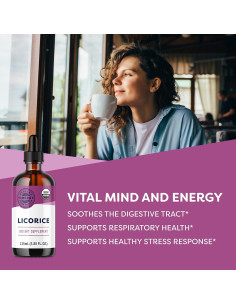 Regaliz Líquido Orgánico Vimergy 115 mL - Digestión y Respiración 2