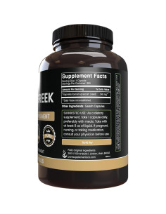 Cápsulas de Fenogreco Puras 365 Unidades - Ingredientes Orgánicos 2