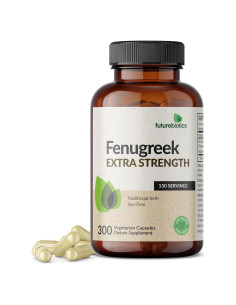 Futurebiotics Fenogreco Extra Fuerte 2400 MG 300 Cápsulas Veganas
