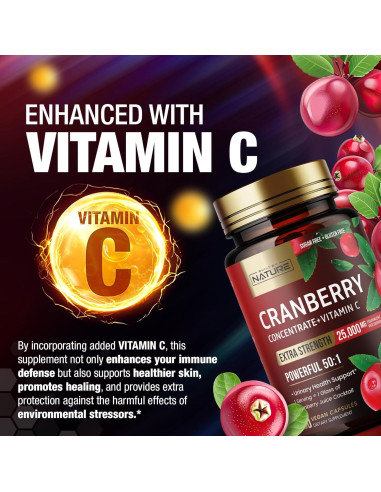 Píldoras de Arándano Built by Nature 25000mg 60 Cápsulas Veganas