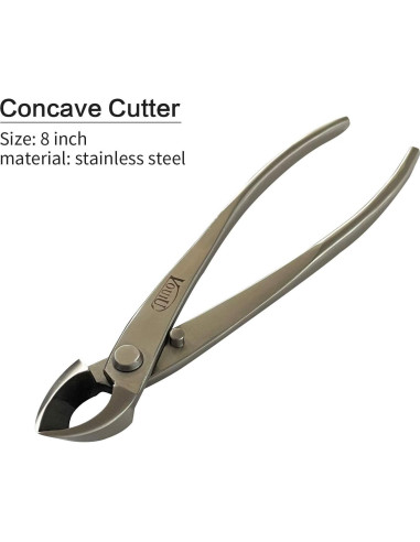 Juego de herramientas de bonsái Vouiu 6 piezas acero inoxidable