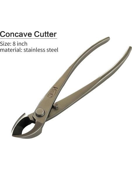 Juego de herramientas de bonsái Vouiu 6 piezas acero inoxidable