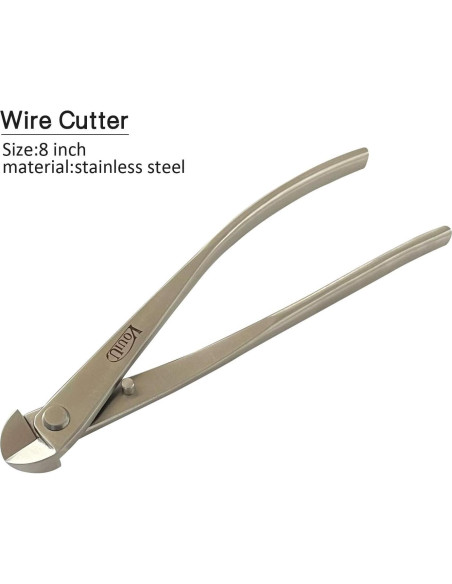 Juego de herramientas de bonsái Vouiu 6 piezas acero inoxidable