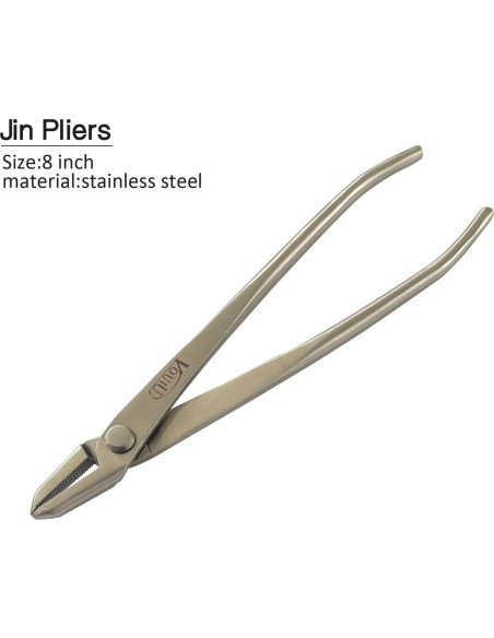 Juego de herramientas de bonsái Vouiu 6 piezas acero inoxidable