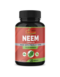 Suplemento Herbal Cadane Neem Orgánico 120 Cápsulas Vegetales