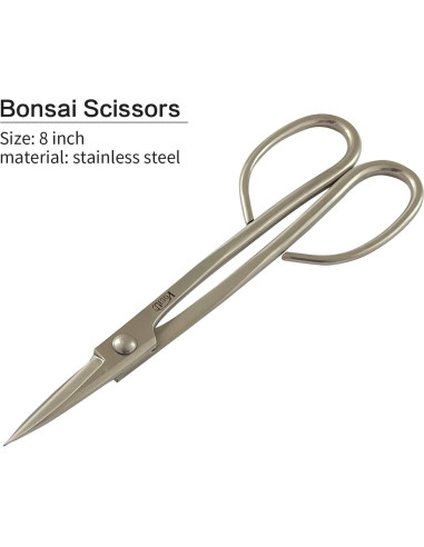 Juego de herramientas de bonsái Vouiu 6 piezas acero inoxidable