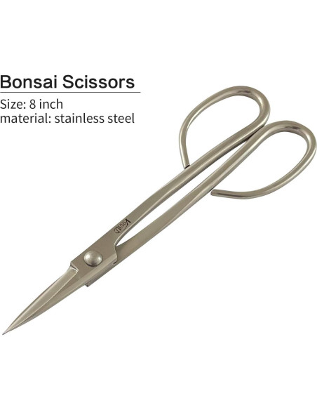 Juego de herramientas de bonsái Vouiu 6 piezas acero inoxidable