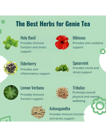 Té Adaptogénico 1Balance Living con Ashwagandha y Menta - 30 Bolsitas