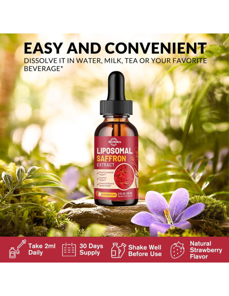 Suplemento de Azafrán ReviNutra 88.5mg Líquido Liposomal