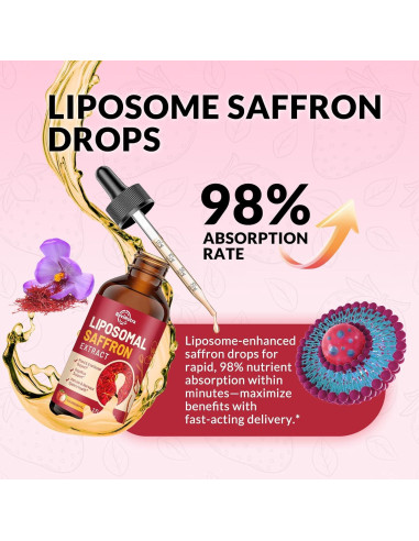 Suplemento de Azafrán ReviNutra 88.5mg Líquido Liposomal