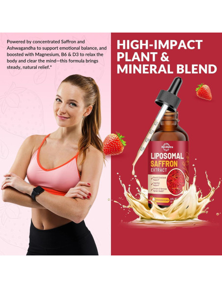 Suplemento de Azafrán ReviNutra 88.5mg Líquido Liposomal