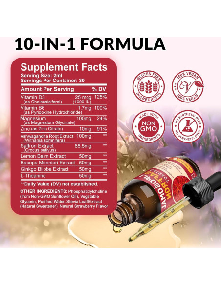 Suplemento de Azafrán ReviNutra 88.5mg Líquido Liposomal