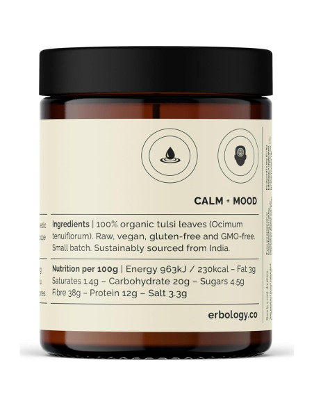 Polvo de Tulsi Orgánico Erbology 181 g - Albahaca Sagrada