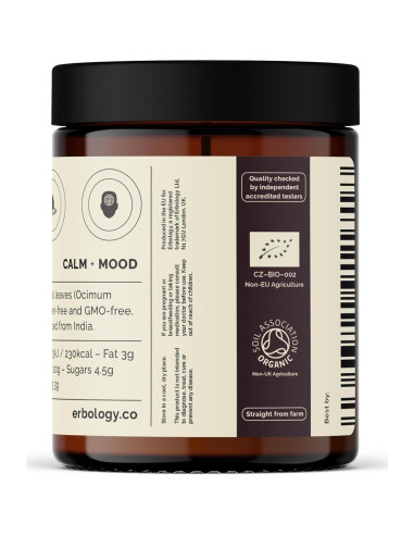 Polvo de Tulsi Orgánico Erbology 181 g - Albahaca Sagrada