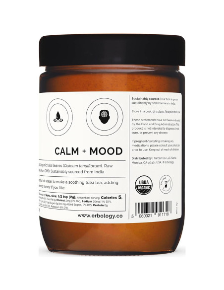 Polvo de Tulsi Orgánico Erbology 181 g - Albahaca Sagrada